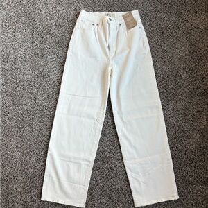 Madewell 28 TALL High Rise The Perfect Vintage Wide Leg Crop Jean